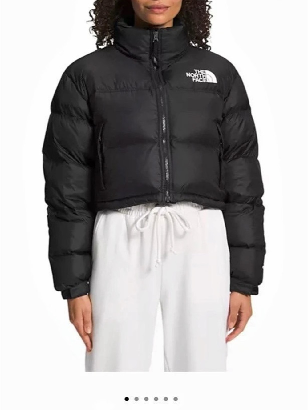 NWT The North Face Nuptse Cropped Jacket Sz S
